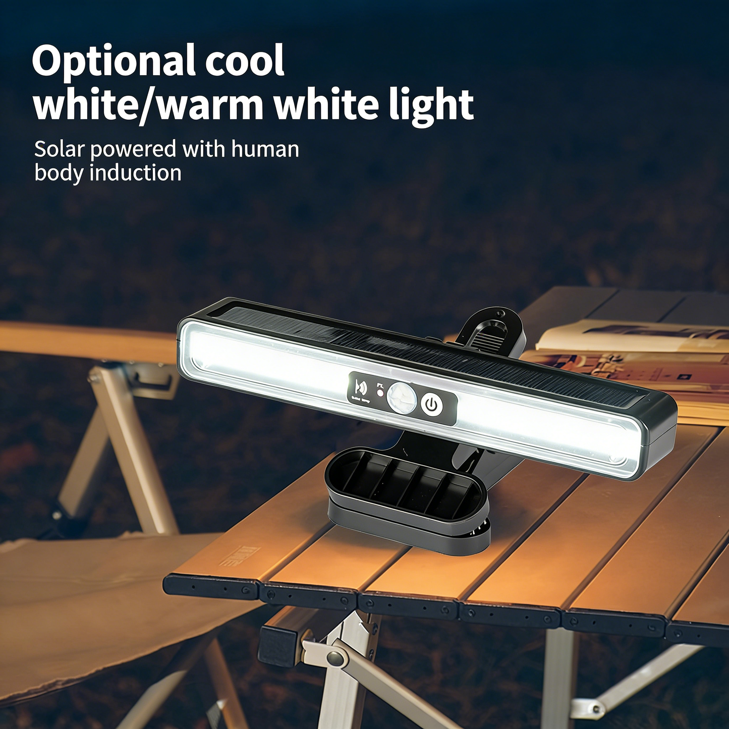 Solar Panel Clip-on Light