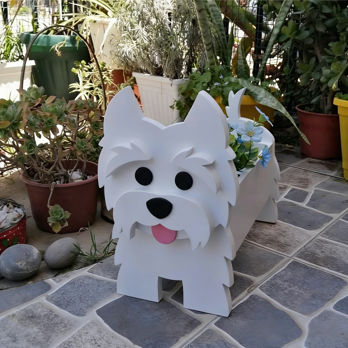 Dog-Shaped Flower Pot for Pets