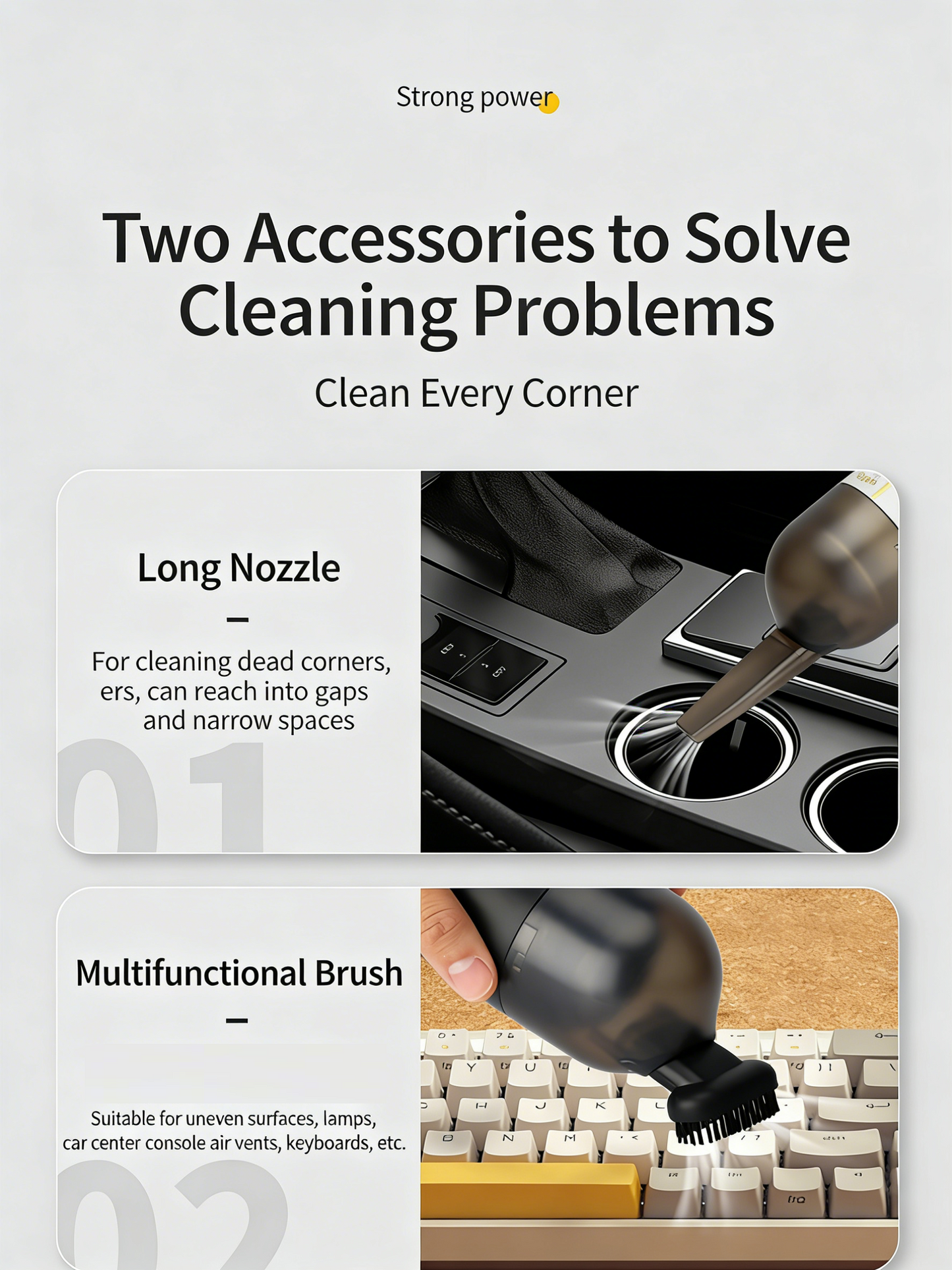 Portable Cordless Desktop Vacuum Cleaner