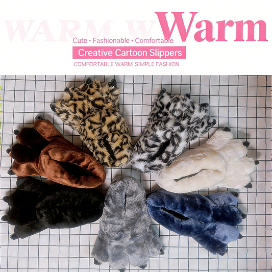 Dinosaur Paw Cotton Slippers