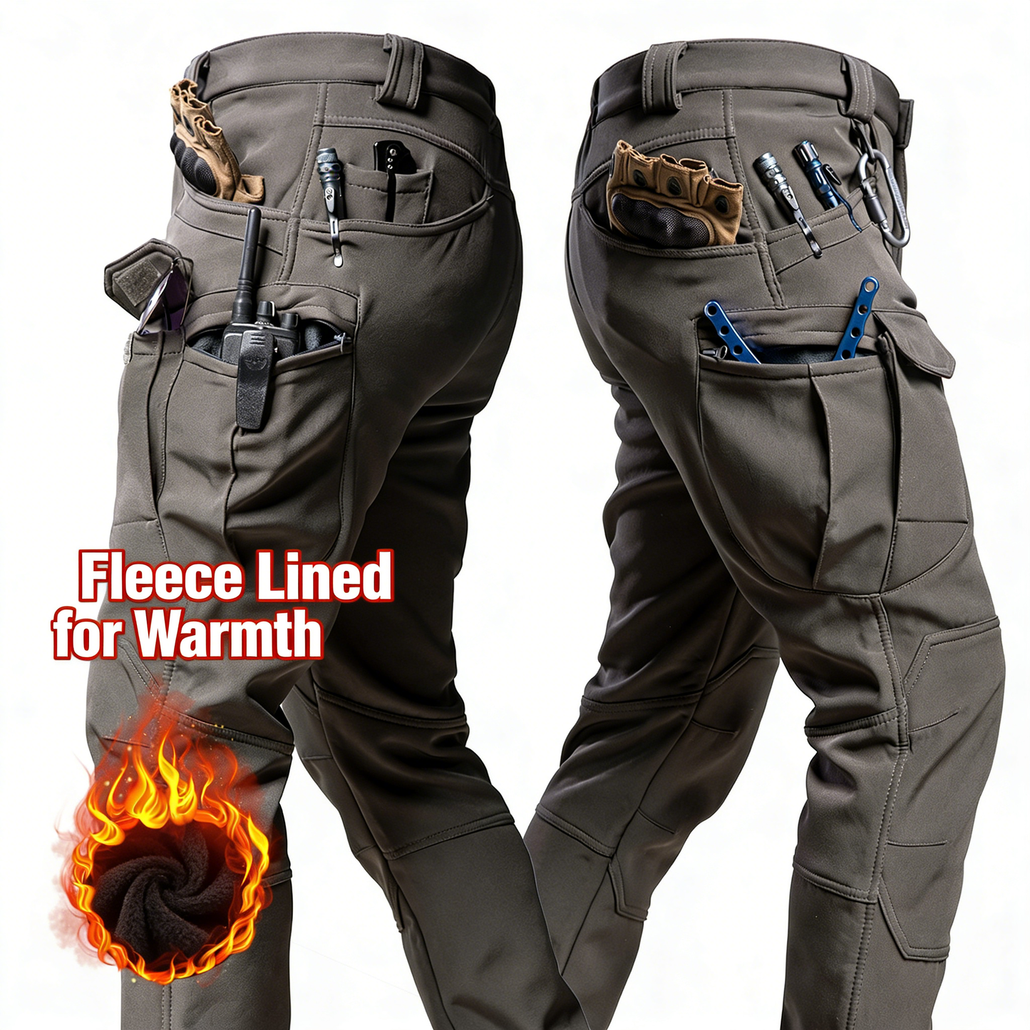 Outdoor soft shell men's jacket pants