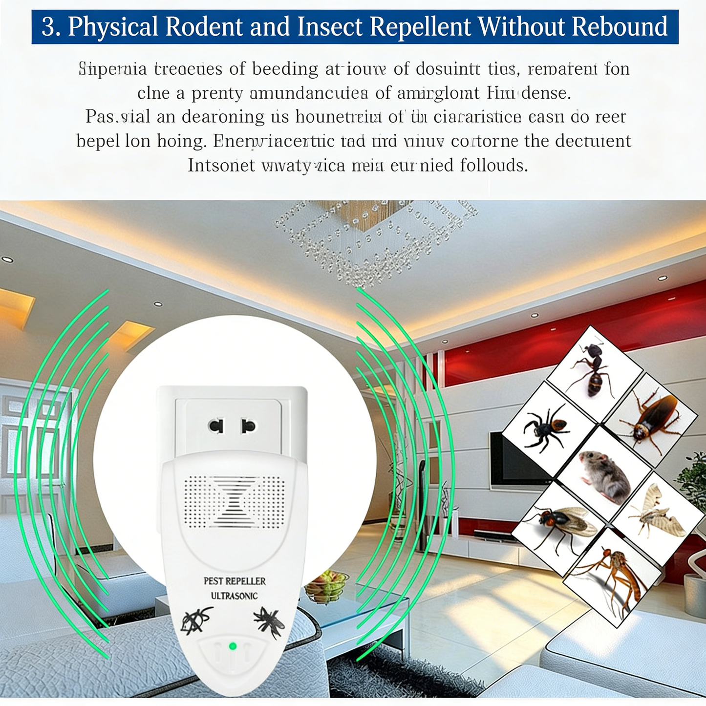 Ultrasonic Insect Repellent for Indoor Use